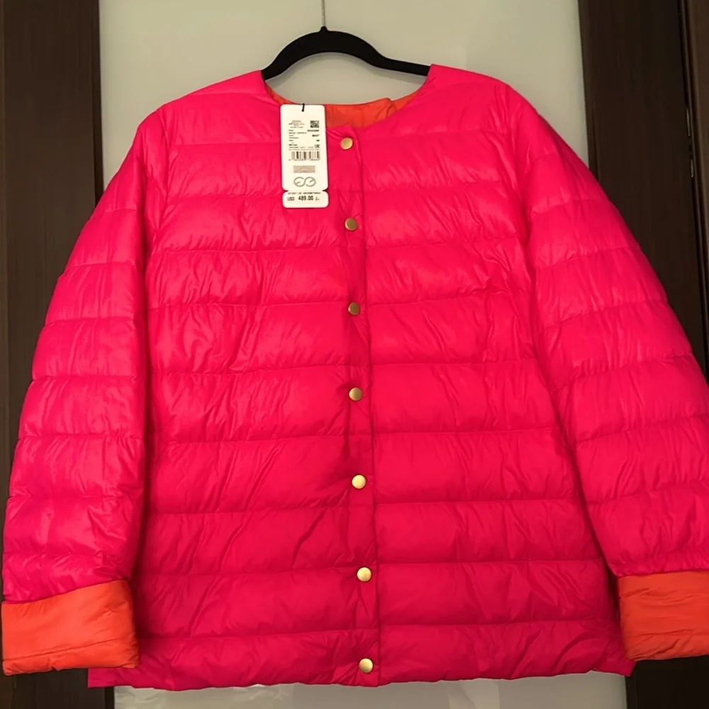 Escada reversible down jacket winter sun color size 46 - Picture 3 of 7